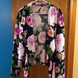 Floral Long Sleeve Cardigan